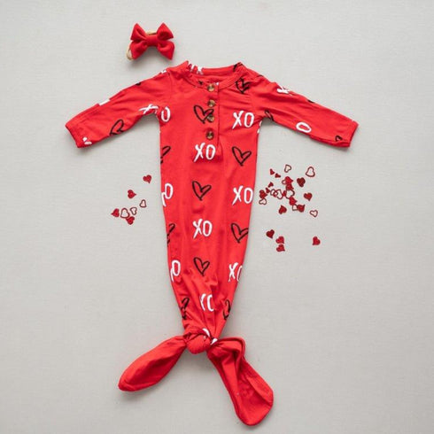 knotted-baby-gown-xo Presley Couture at Sophia's Style-Baby Gowns-1